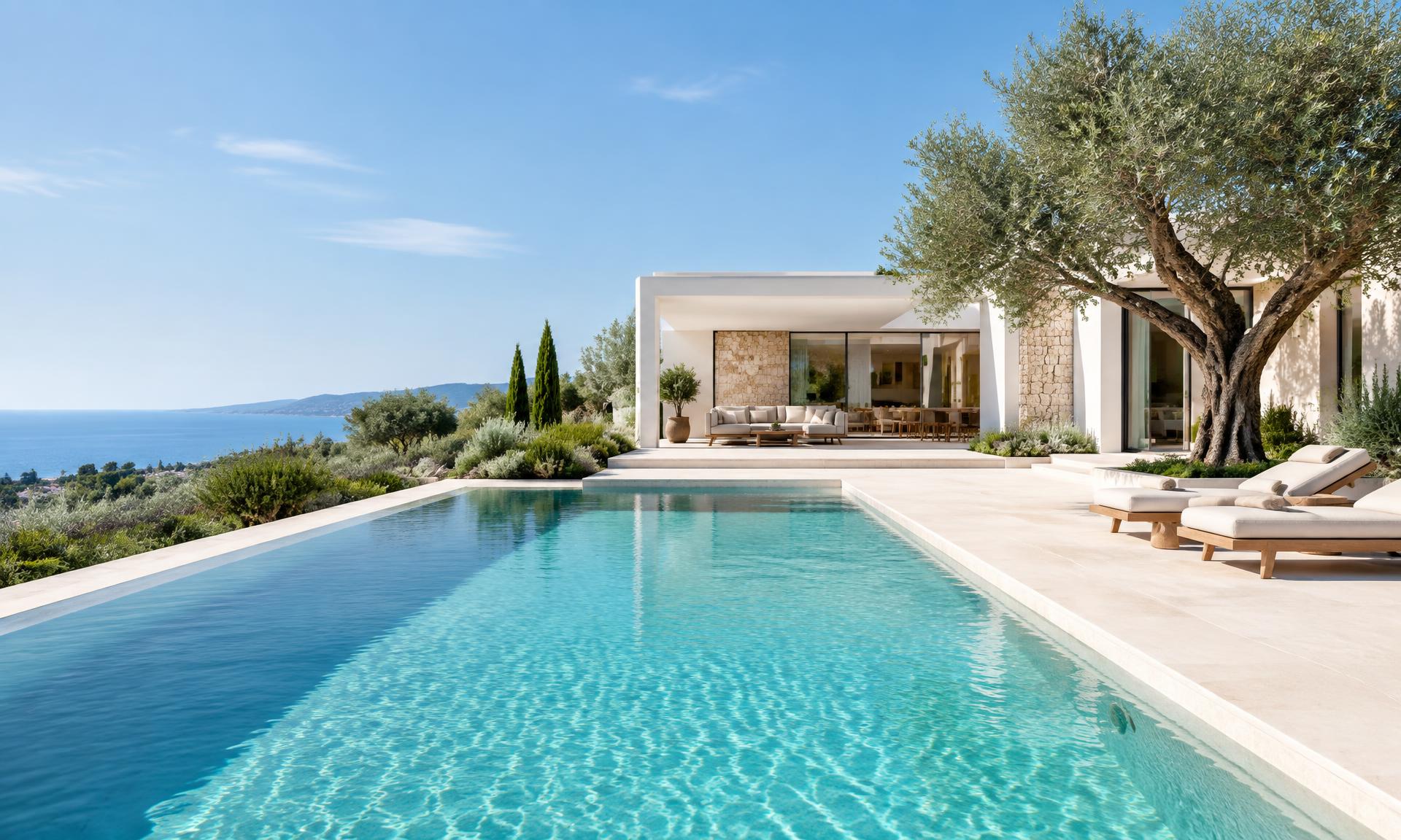Coastal infinity pool